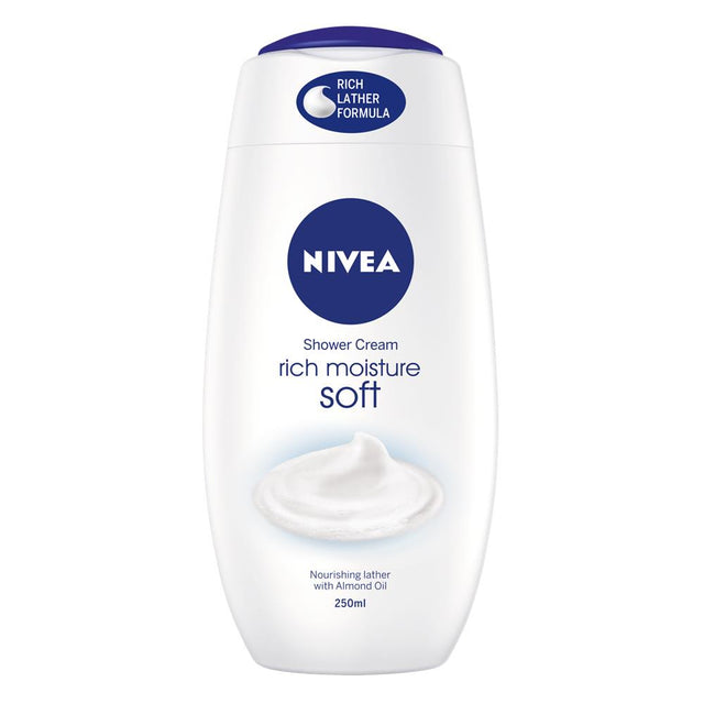 NIVEA Shower Cream Gel Rich Moisture Soft 250ml