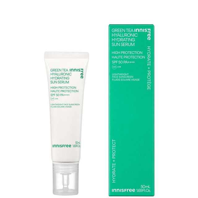Innisfree Green Tea Hyaluronic Hydrating Sun Serum SPF50 PA++++ 50ml