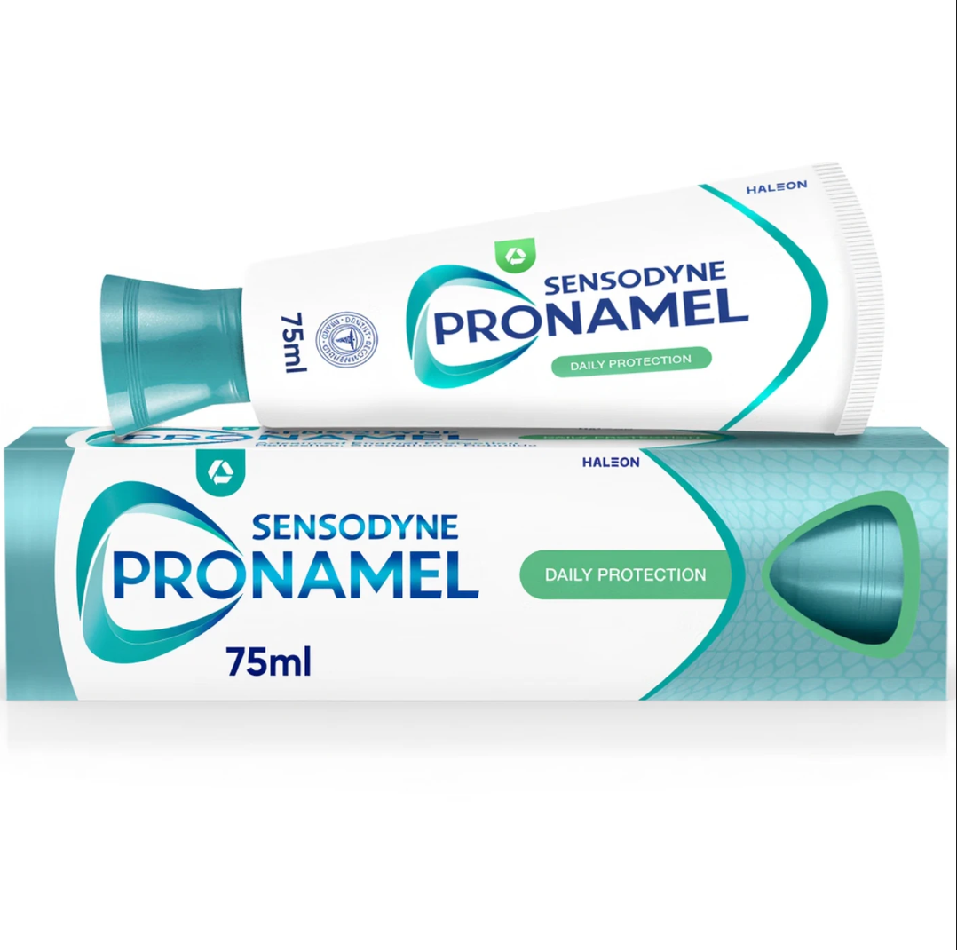 Sensodyne Pronamel Intensive Enamel Repair Toothpaste in 75ml tube, designed for sensitive teeth and enamel restoration.