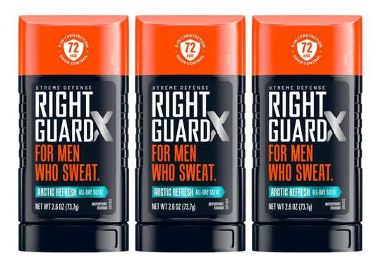 Right Guard Xtreme Defense Arctic Refresh Antiperspirant for Men 2.6 oz Pack of 3