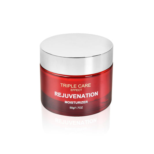 Triple Power Anti-Aging Moisturizer with Retinol, Hyaluronic Acid, Vitamin C & Niacinamide in a 1.7 oz jar, skincare product by Other Brand.