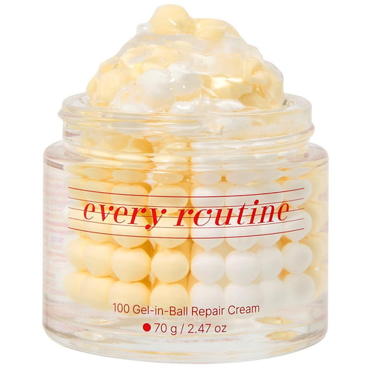 Every Routine 100 Gel-in-Ball Repair Cream 70g in a jar, showcasing the skincare product with a clean, minimalist design.