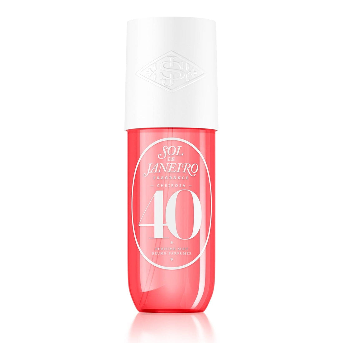 Sol de Janeiro Cheirosa 40 fragrance mist for hair and body, 240ml, featuring tropical scent in a sleek spray bottle.