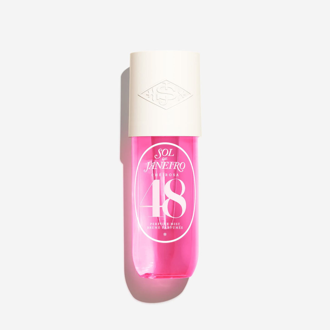 Sol de Janeiro Cheirosa 48 perfume mist in a 240ml spray bottle, showcasing the luxurious body care product.