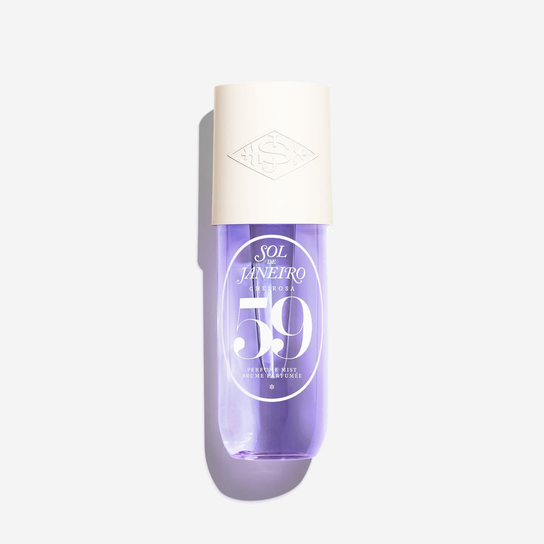 Sol de Janeiro Cheirosa 59 perfume mist in a 240ml spray bottle, featuring a luxurious body care scent and elegant packaging.