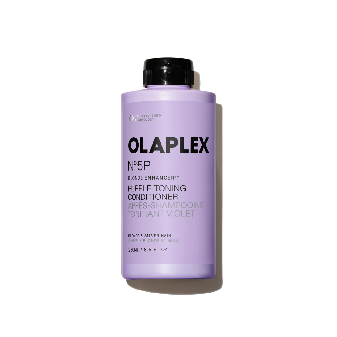 Olaplex No.5P Blonde Enhancer Toning Conditioner 250ml bottle showing on a white background.